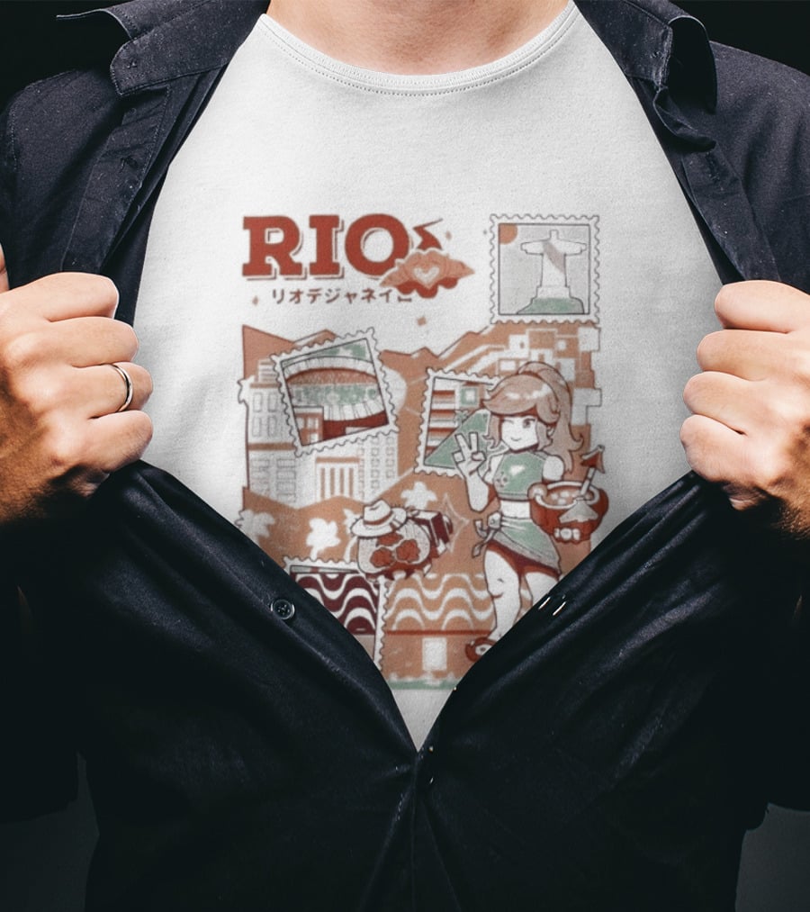 RIO Carnaval Starlight Flip Flops Heyra Vieira T-Shirt