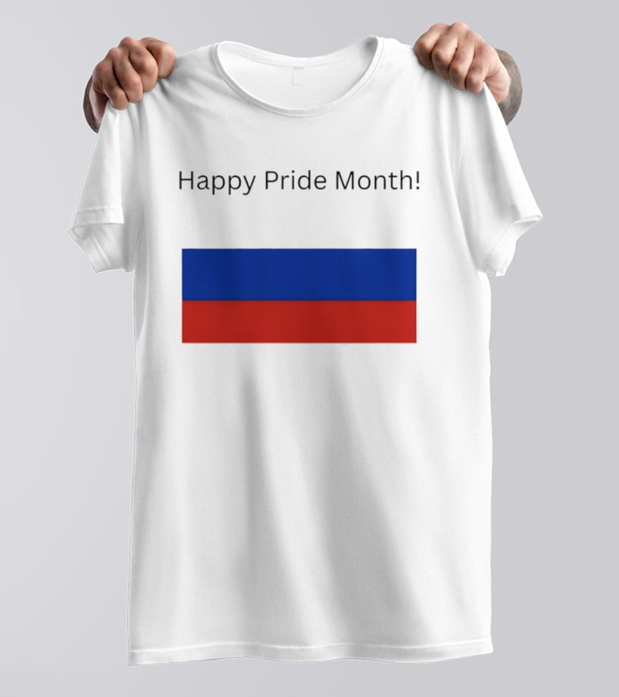 Happy Pride Month Celebration Russia Flag T-Shirt