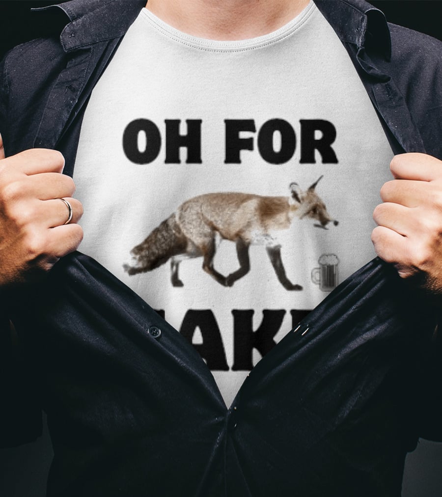 Oh For Fox Sake With Coffee Cup T-Shirt