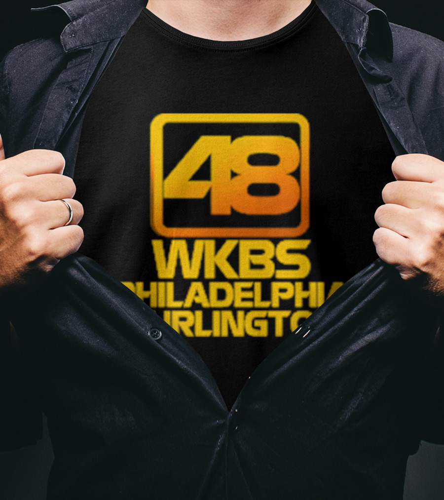 48 WKBS Philadelphia Burlington Vintage Television Broadcast T-Shirt