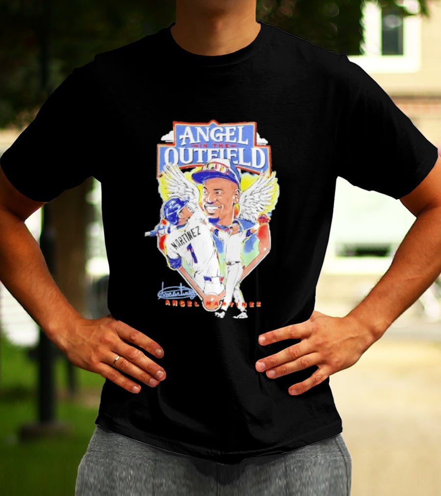 Angel Martinez In The Outfield Cleveland Guardians T-Shirt
