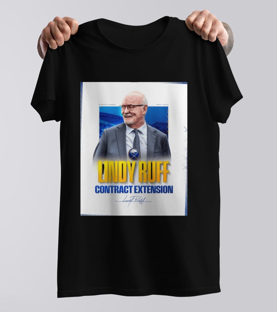 Buffalo Sabres Lindy Ruff Head Coach Contract Extension T-Shirt