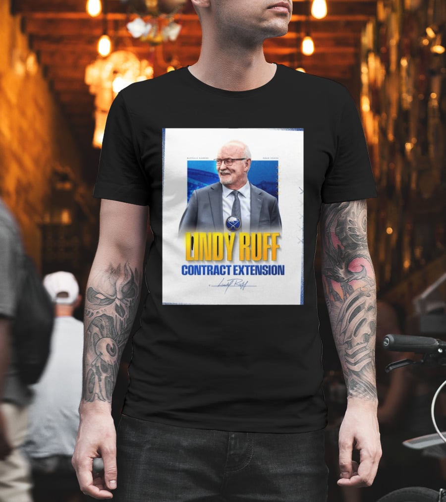 Buffalo Sabres Lindy Ruff Head Coach Contract Extension T-Shirt