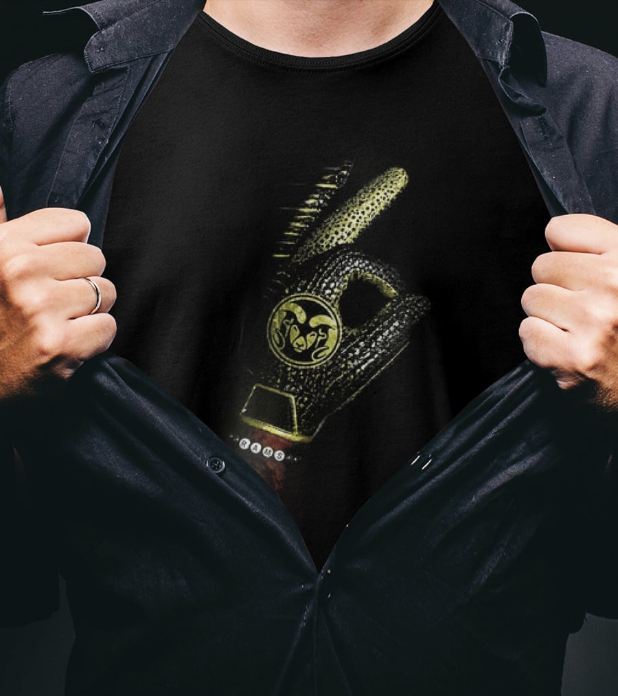 Drake Iceman Colorado State Rams Diamond Chain Six God Hand Gesture T-Shirt
