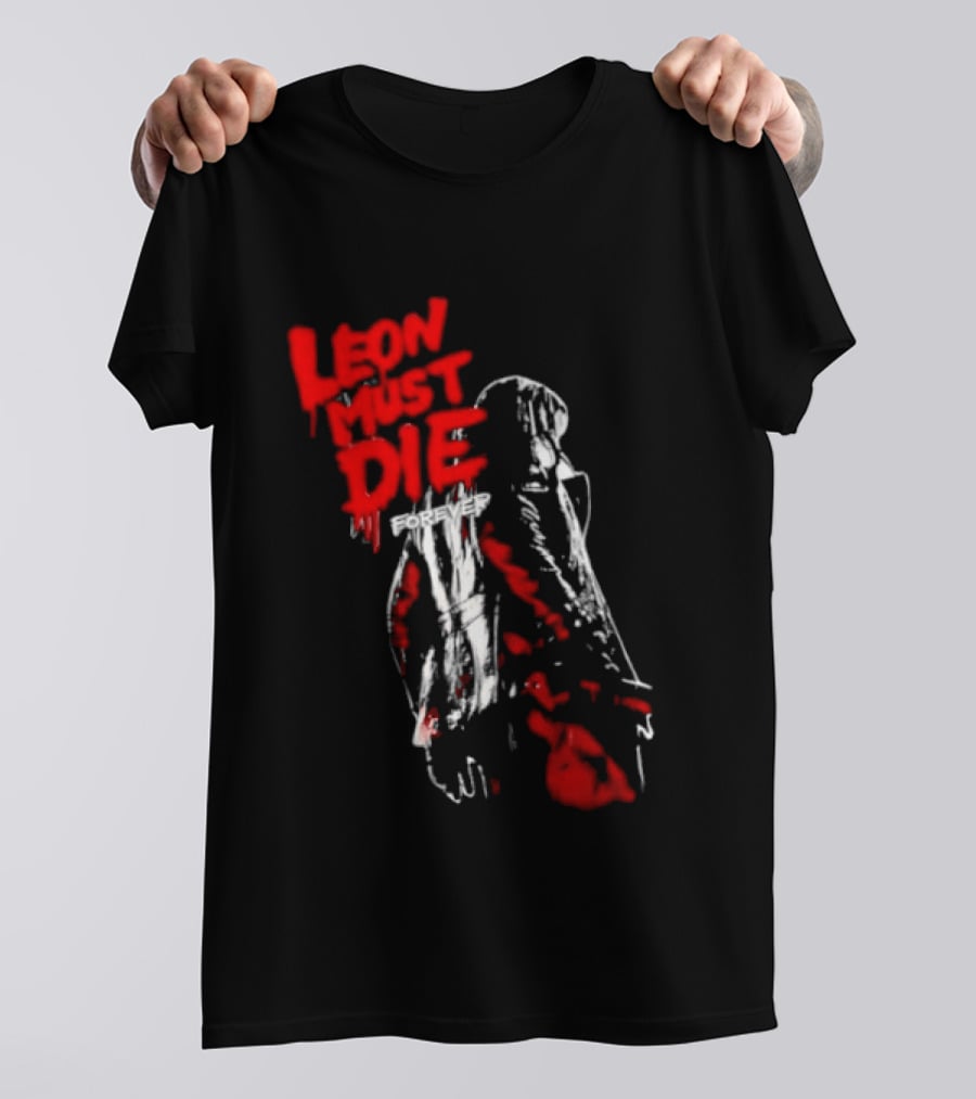 Leon Must Die Forever Red T-Shirt