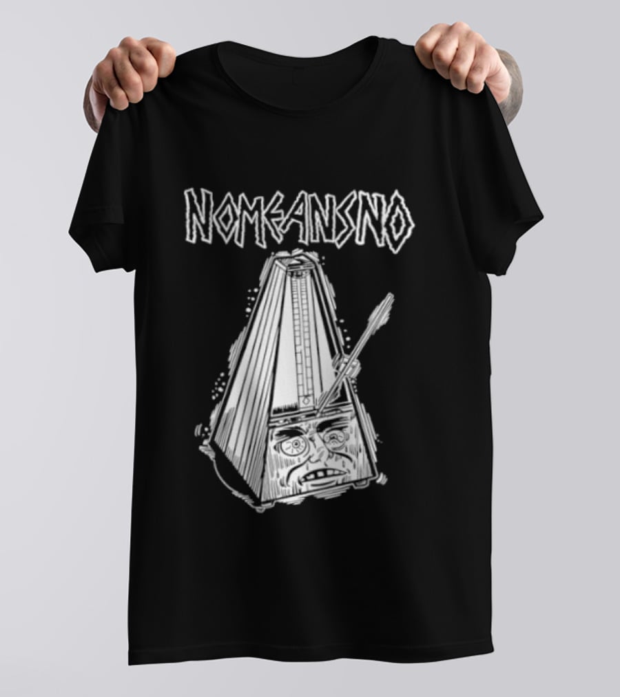 Nomeansno Distressed Metronome Face T-Shirt