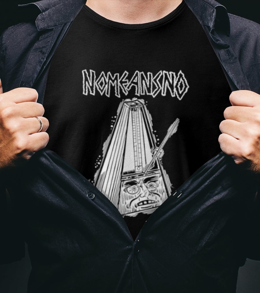 Nomeansno Distressed Metronome Face T-Shirt