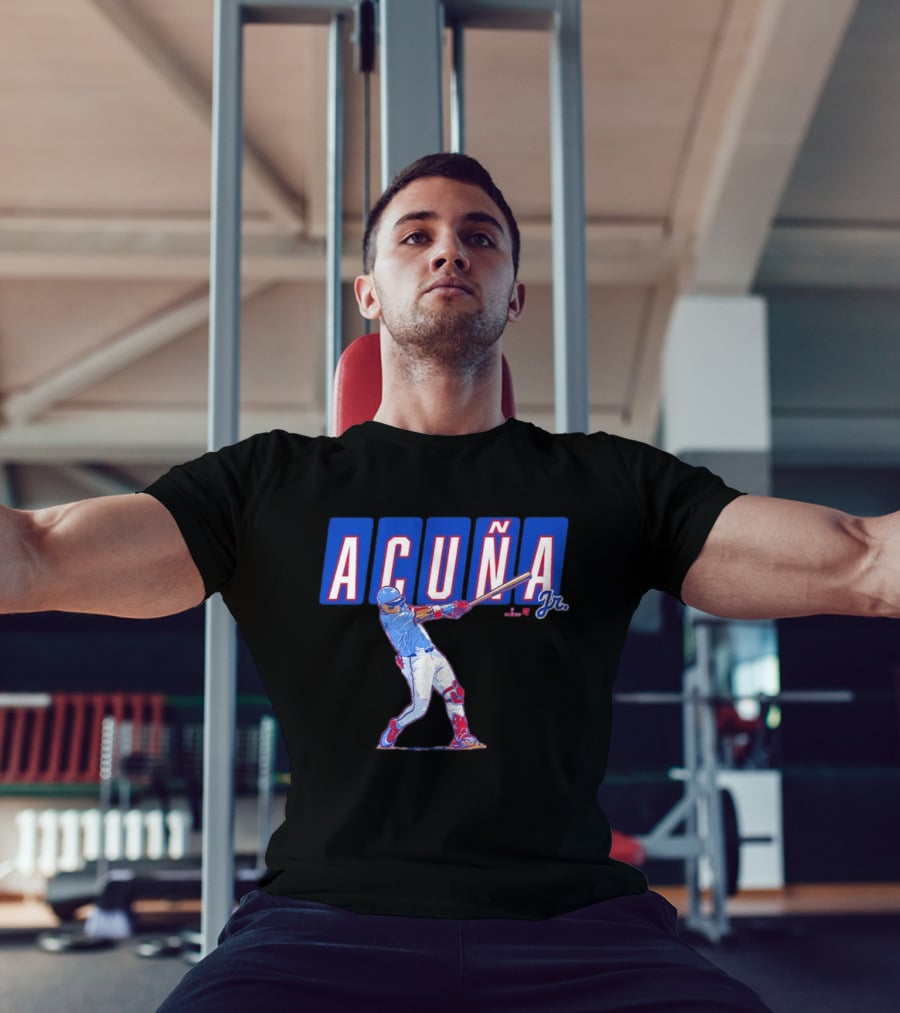 ATL Ronald Acuña Jr Slugger Swing Action T-Shirt