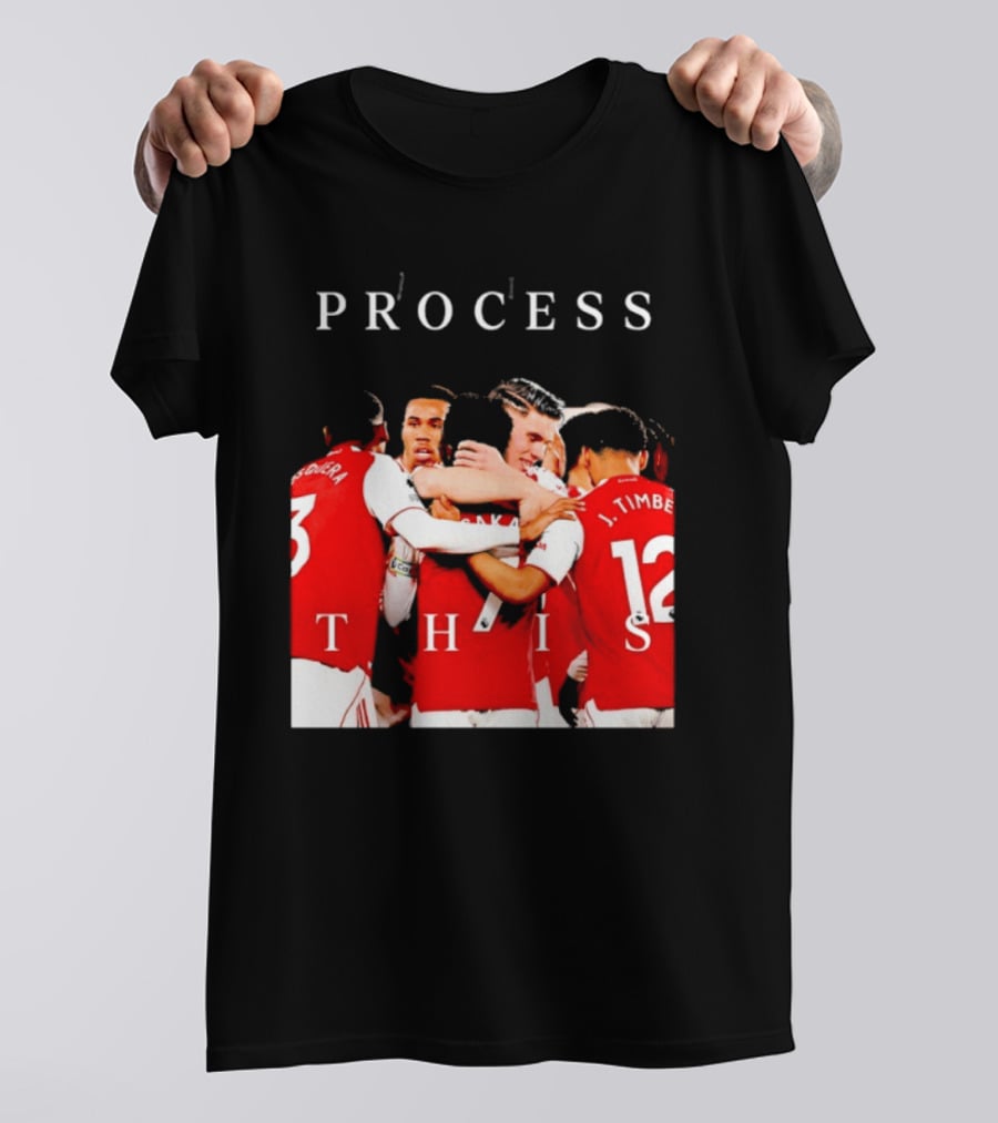 Arsenal FC Process This Team Celebration T-Shirt