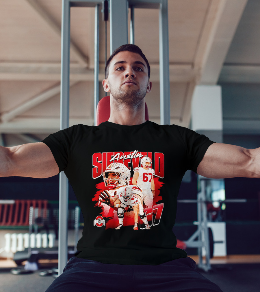 Austin Siereveld 67 Ohio State Buckeyes Football Player T-Shirt