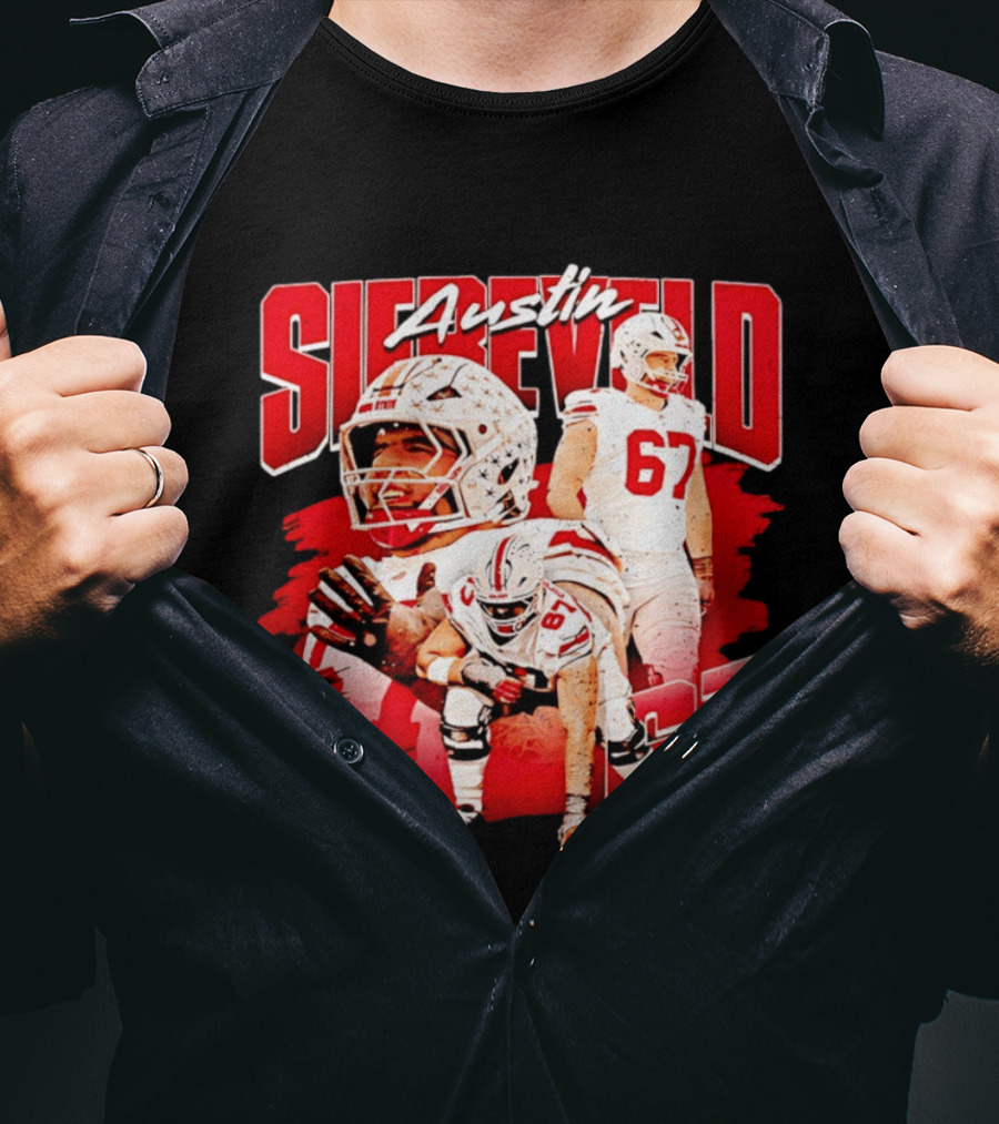 Austin Siereveld 67 Ohio State Buckeyes Football Player T-Shirt