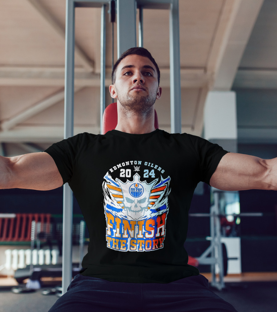 Edmonton Oilers Cody Rhodes Finish The Story 2024 T-Shirt