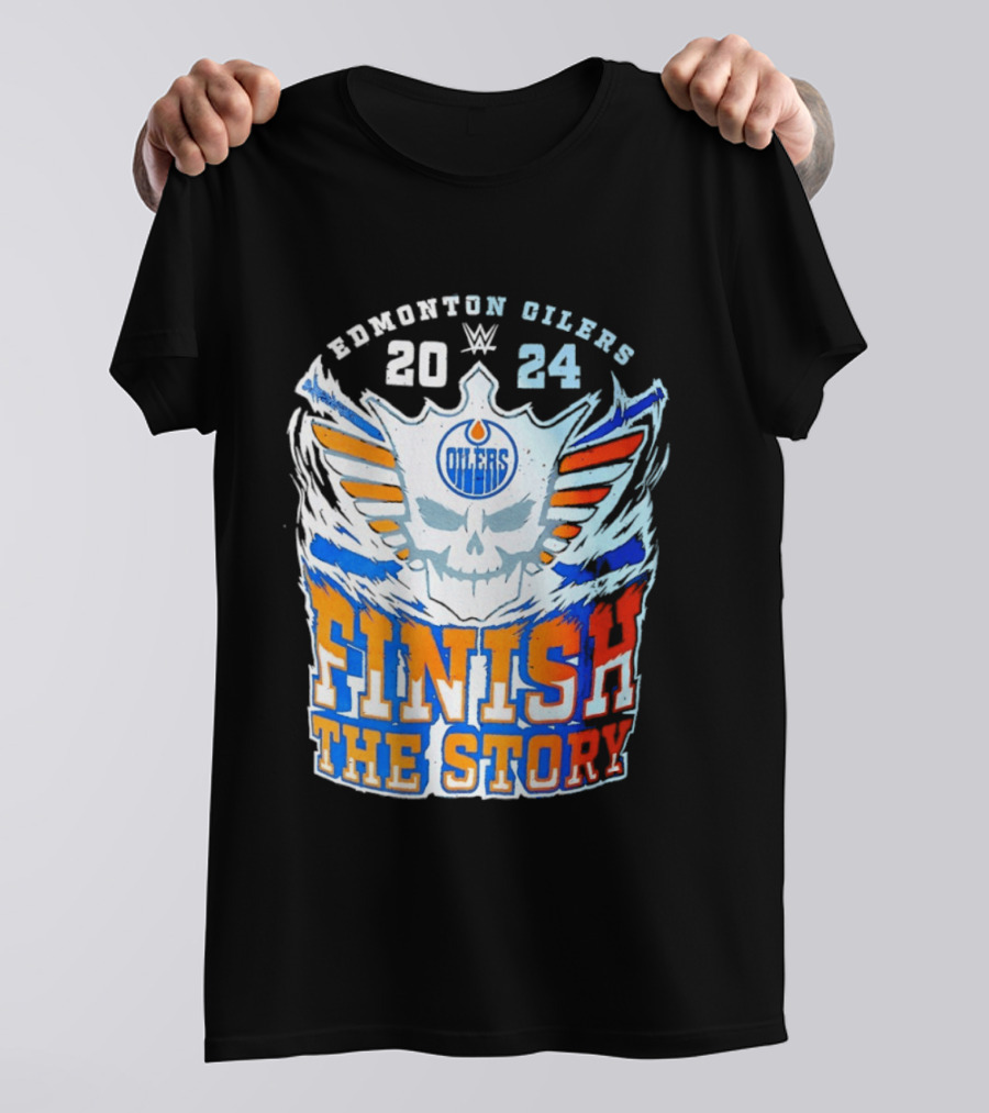 Edmonton Oilers Cody Rhodes Finish The Story 2024 T-Shirt