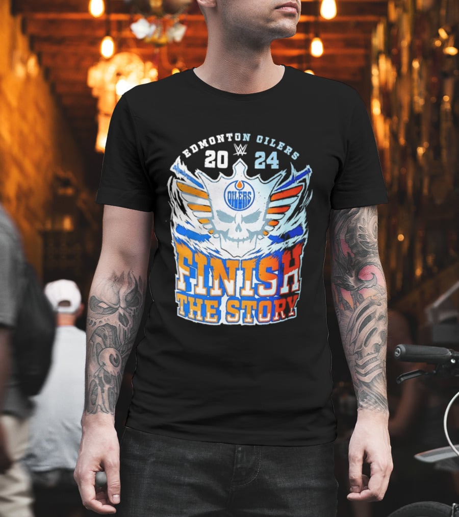 Edmonton Oilers Cody Rhodes Finish The Story 2024 T-Shirt