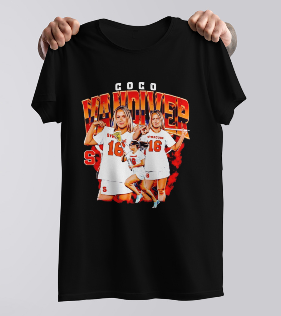 Coco Vandiver Syracuse Orange Lacrosse Number 16 T-Shirt