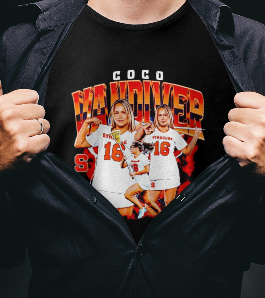 Coco Vandiver Syracuse Orange Lacrosse Number 16 T-Shirt