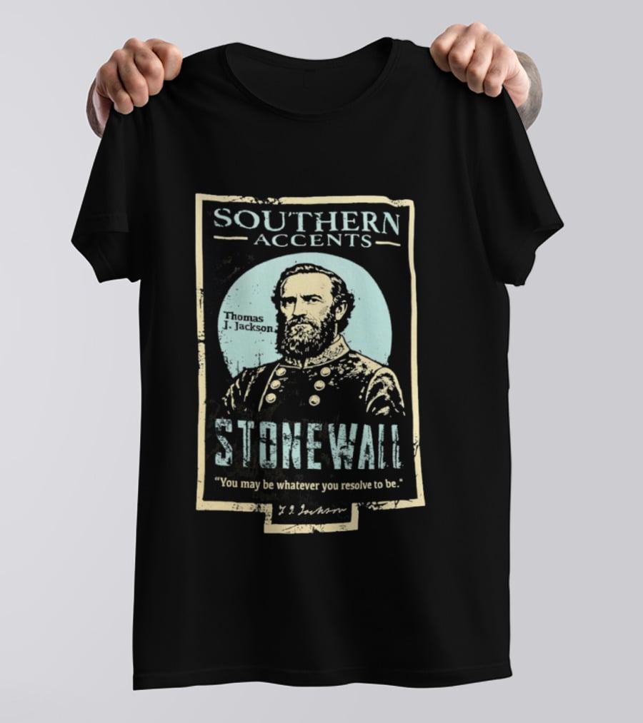 Southern Accents Stonewall Thomas J. Jackson Resolve Motto T-Shirt