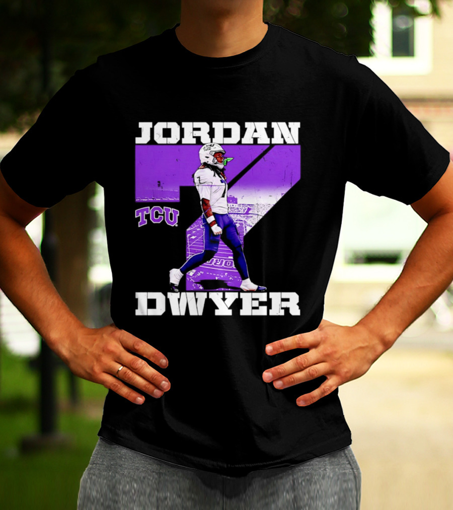TCU Horned Frogs Football Jordan Dwyer Number 7 T-Shirt