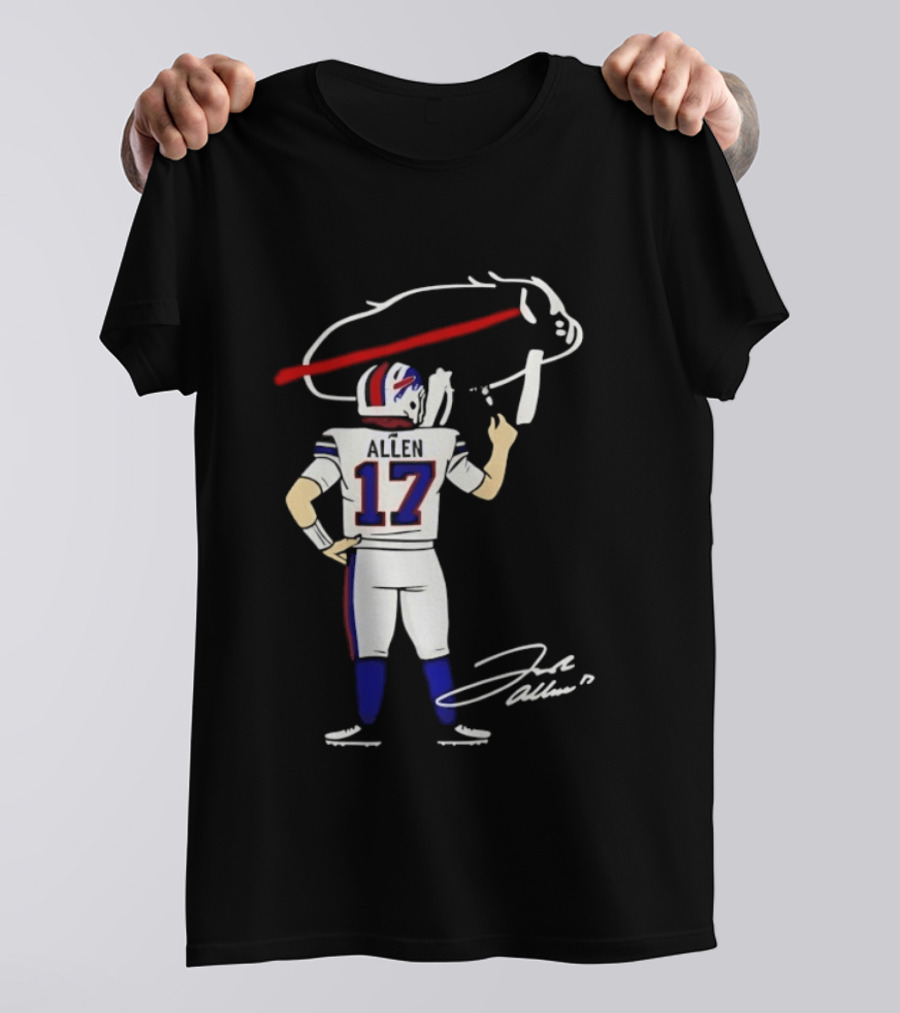 Josh Allen Buffalo Bills Number 17 Prepping For The Season T-Shirt