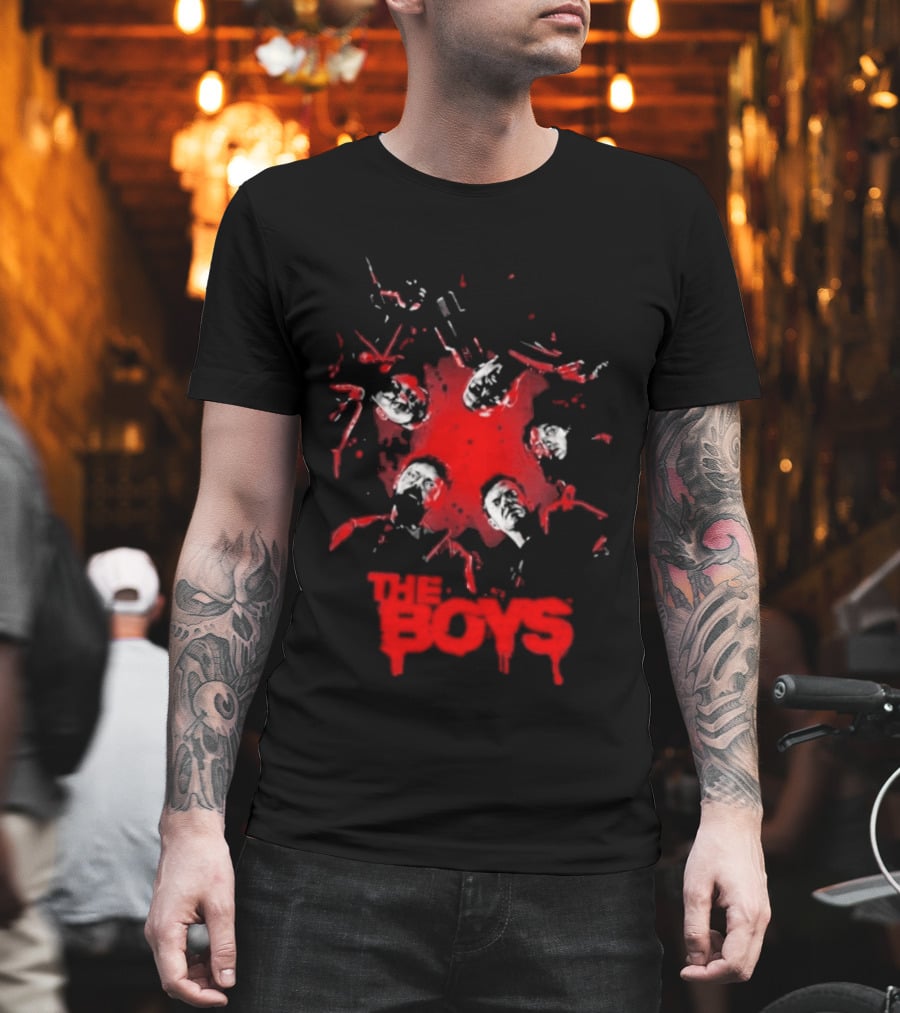 The Boys Blood Red Splatter Horror T-Shirt