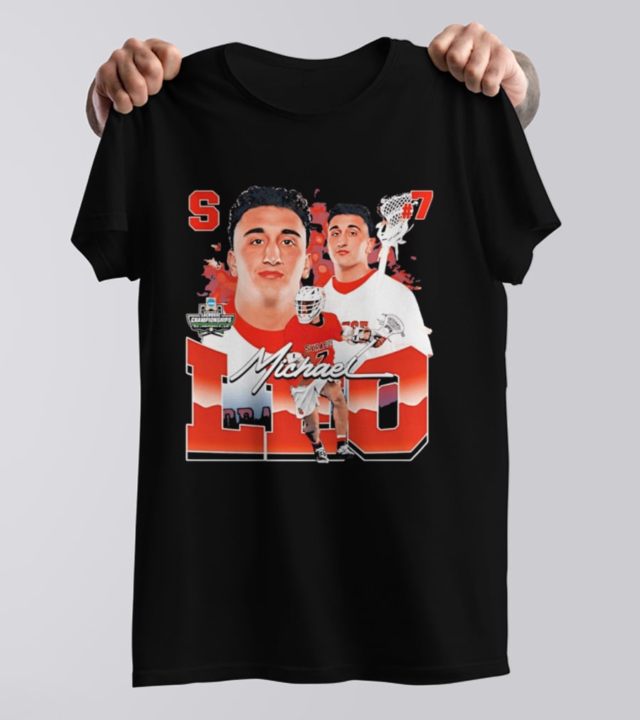 Michael Leo Syracuse NCAA Lacrosse Championships #7 T-Shirt