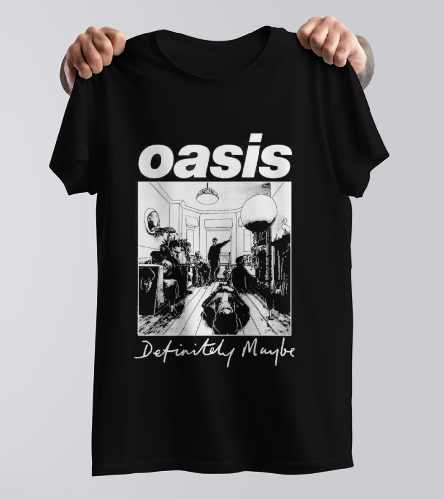 Oasis Definitely Maybe Album Cover 90s Music T-Shirt