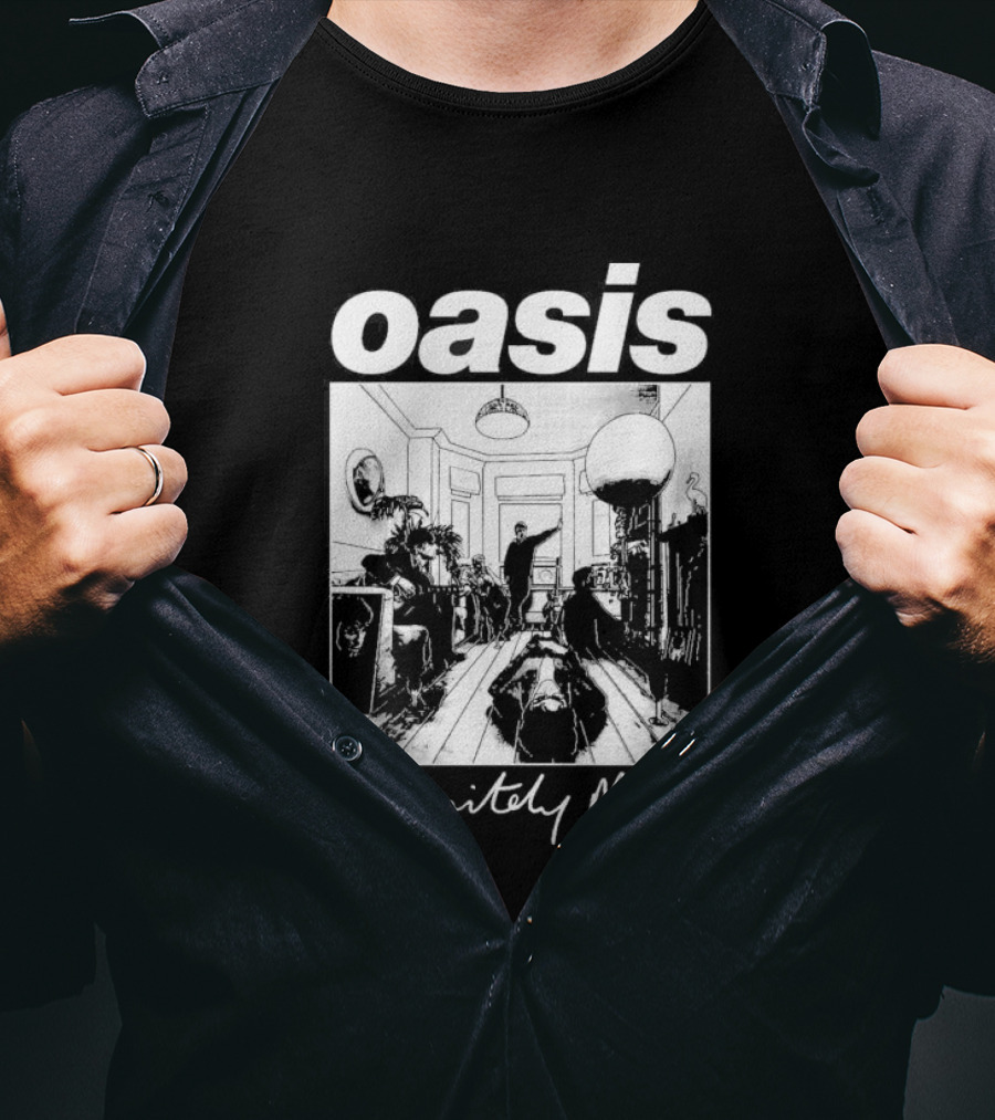 Oasis Definitely Maybe Album Cover 90s Music T-Shirt