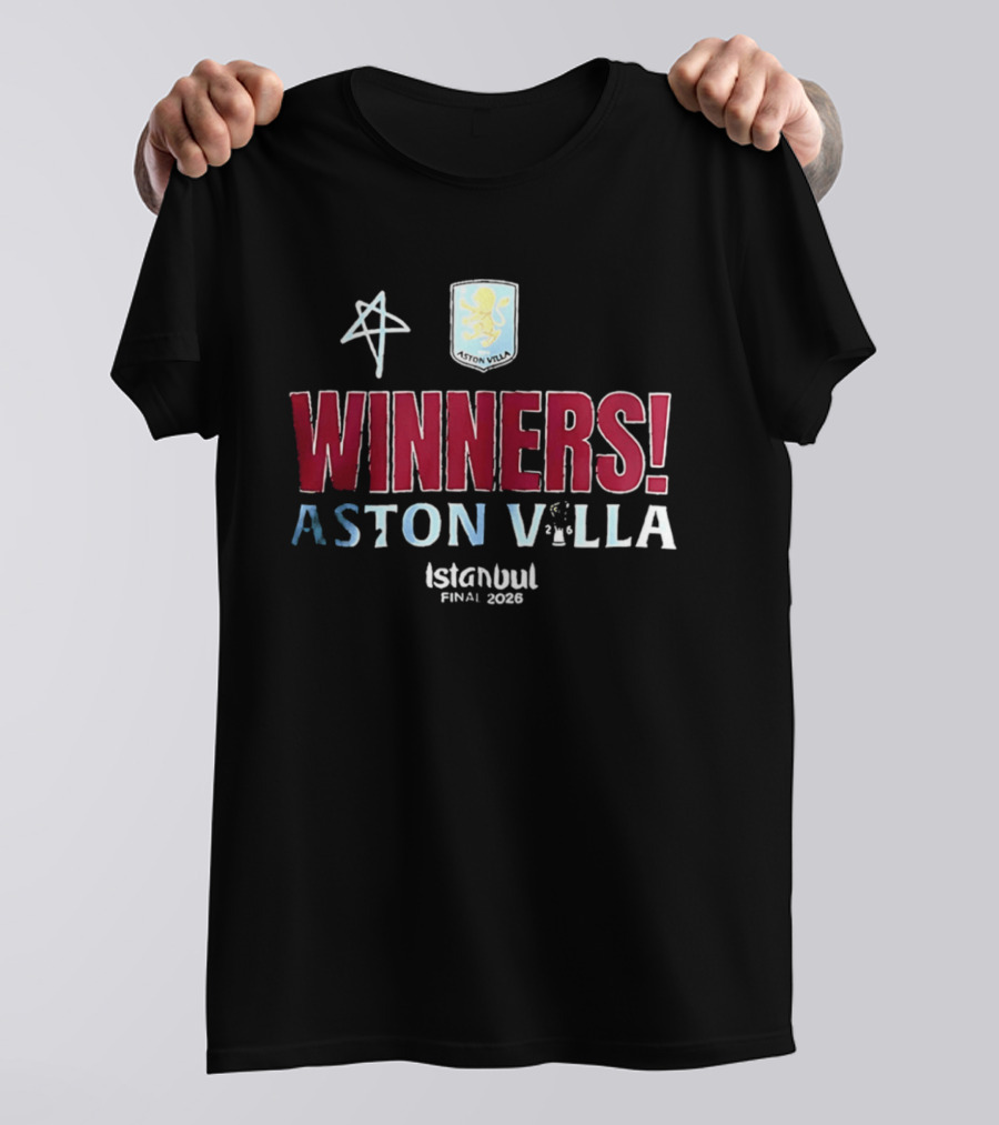 Aston Villa Winners UEFA Europa League Istanbul Final 2026 T-Shirt