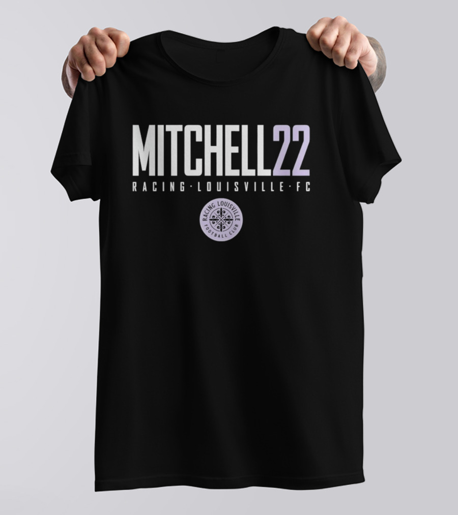 Mitchell 22 Racing Louisville FC Soccer Team Player T-Shirt