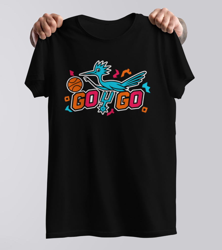 San Antonio Spurs Go Spurs Go Roadrunner Basketball T-Shirt