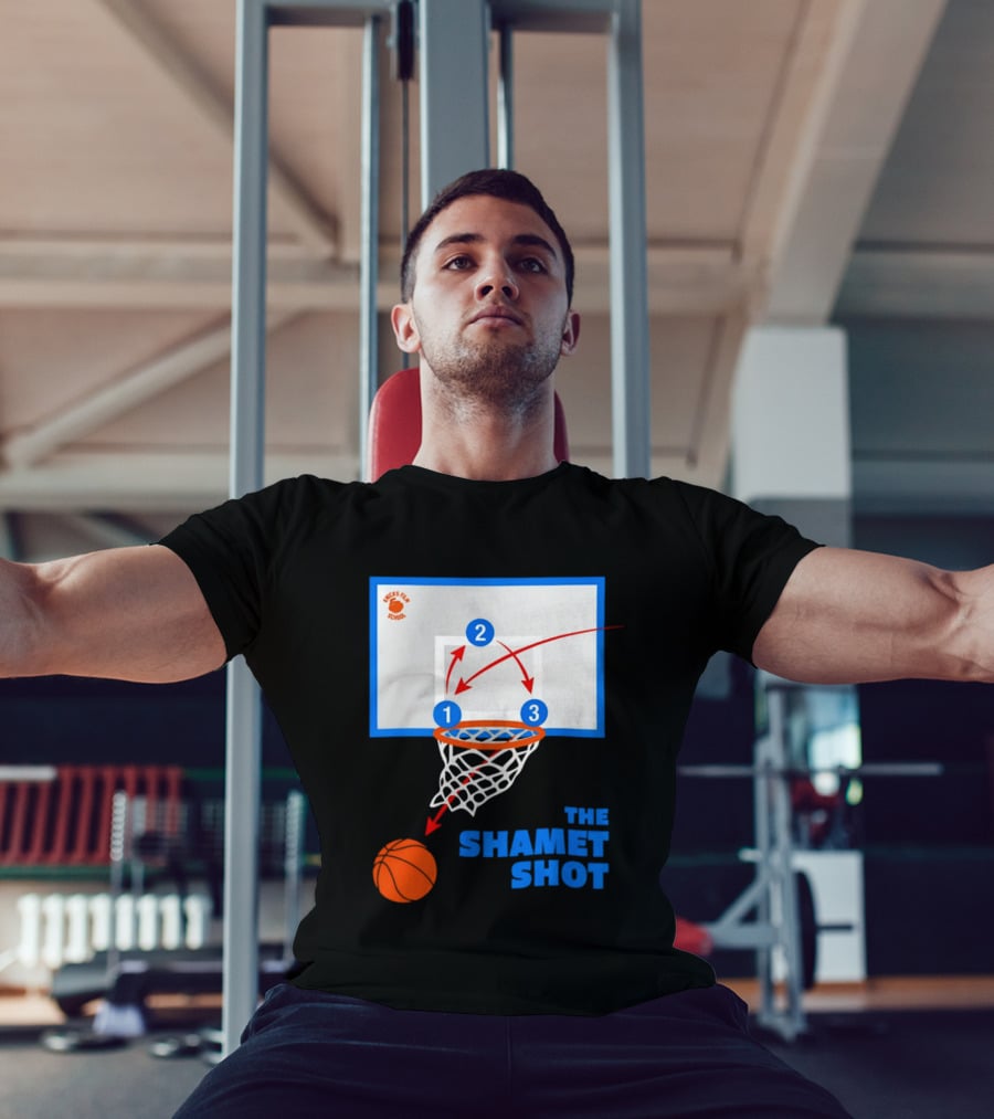 Knicks Fan School The Shamet Shot Diagram New York Knicks T-Shirt