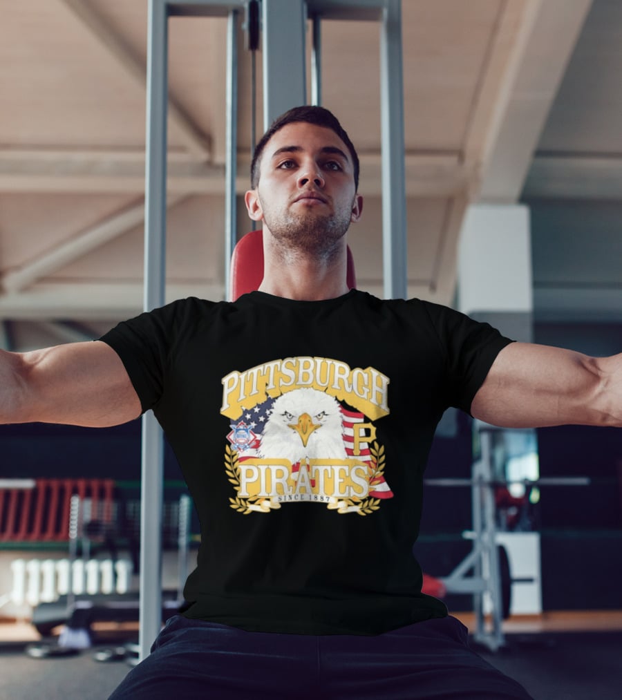 Pittsburgh Pirates National League Eagle America's 250th Anniversary Celebration T-Shirt