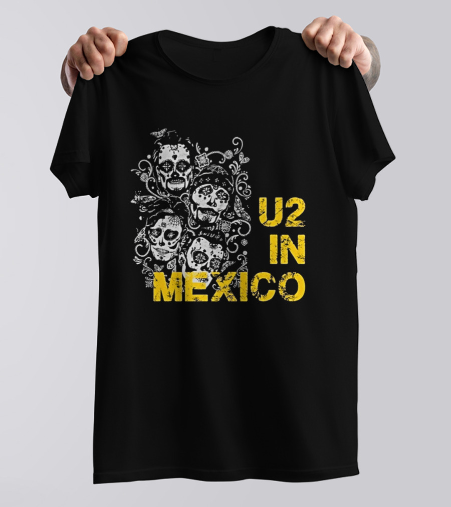 U2 In Mexico Day Of The Dead Skeleton T-Shirt