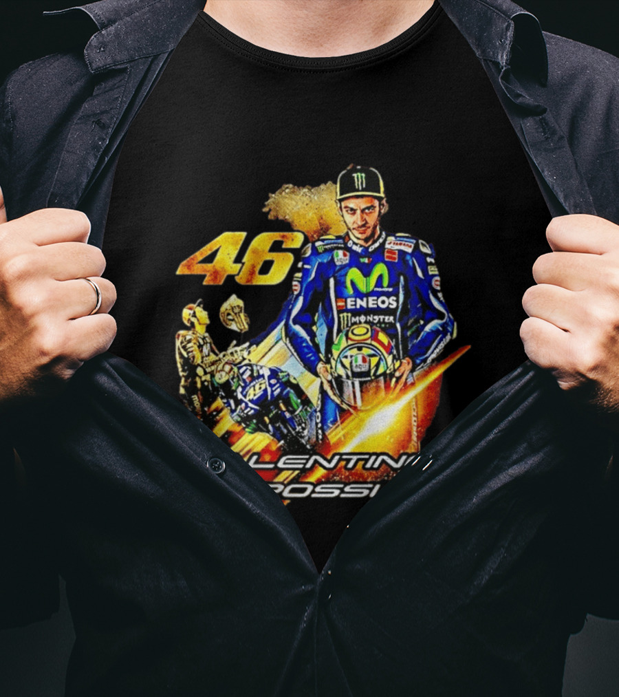 Valentino Rossi 46 MotoGP Eneco Monster Racing Legend T-Shirt