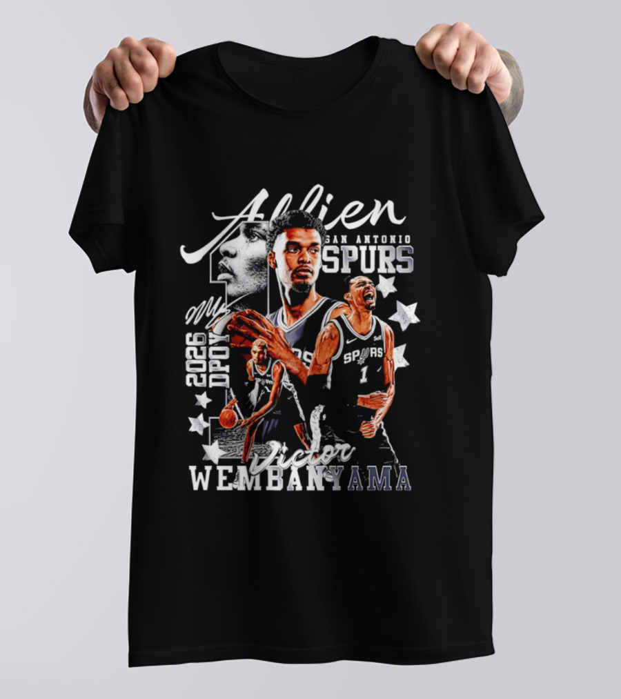 Victor Wembanyama Alien San Antonio Spurs 2026 DPOY T-Shirt