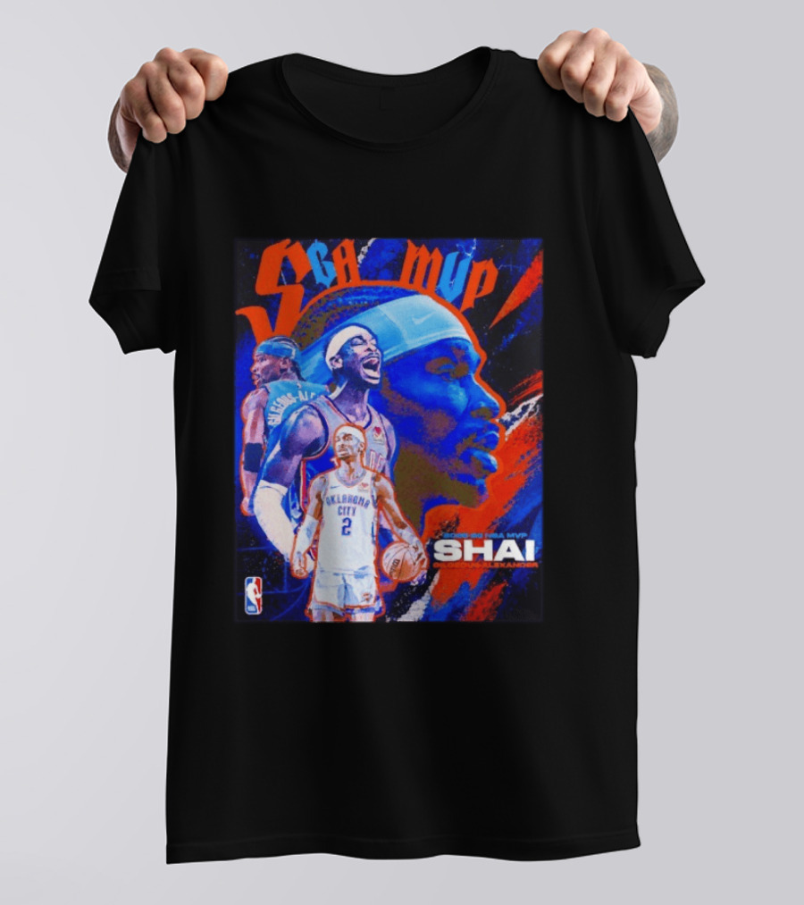 SGA MVP Shai Gilgeous Alexander Oklahoma City 2025 26 NBA MVP T-Shirt