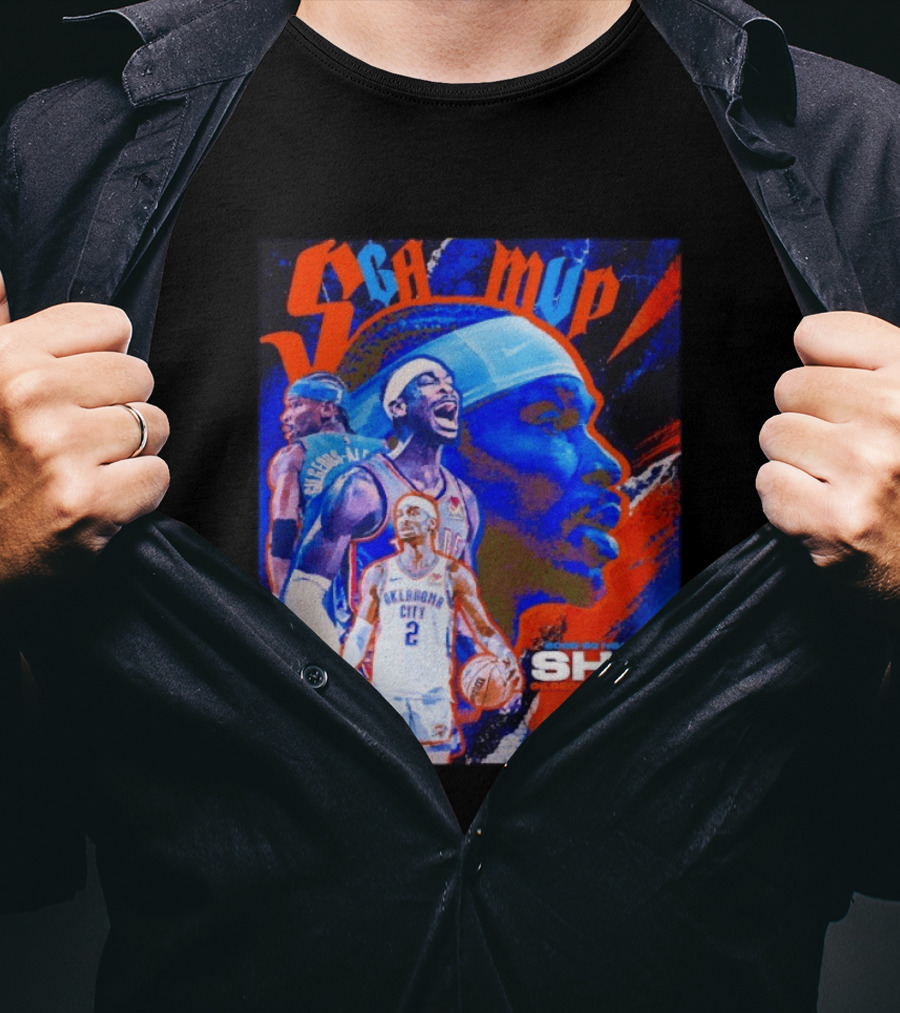 SGA MVP Shai Gilgeous Alexander Oklahoma City 2025 26 NBA MVP T-Shirt