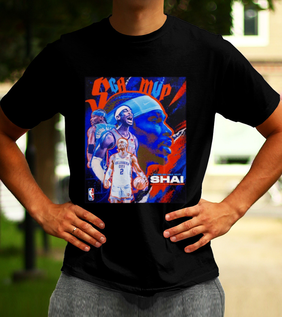 SGA MVP Shai Gilgeous Alexander Oklahoma City 2025 26 NBA MVP T-Shirt