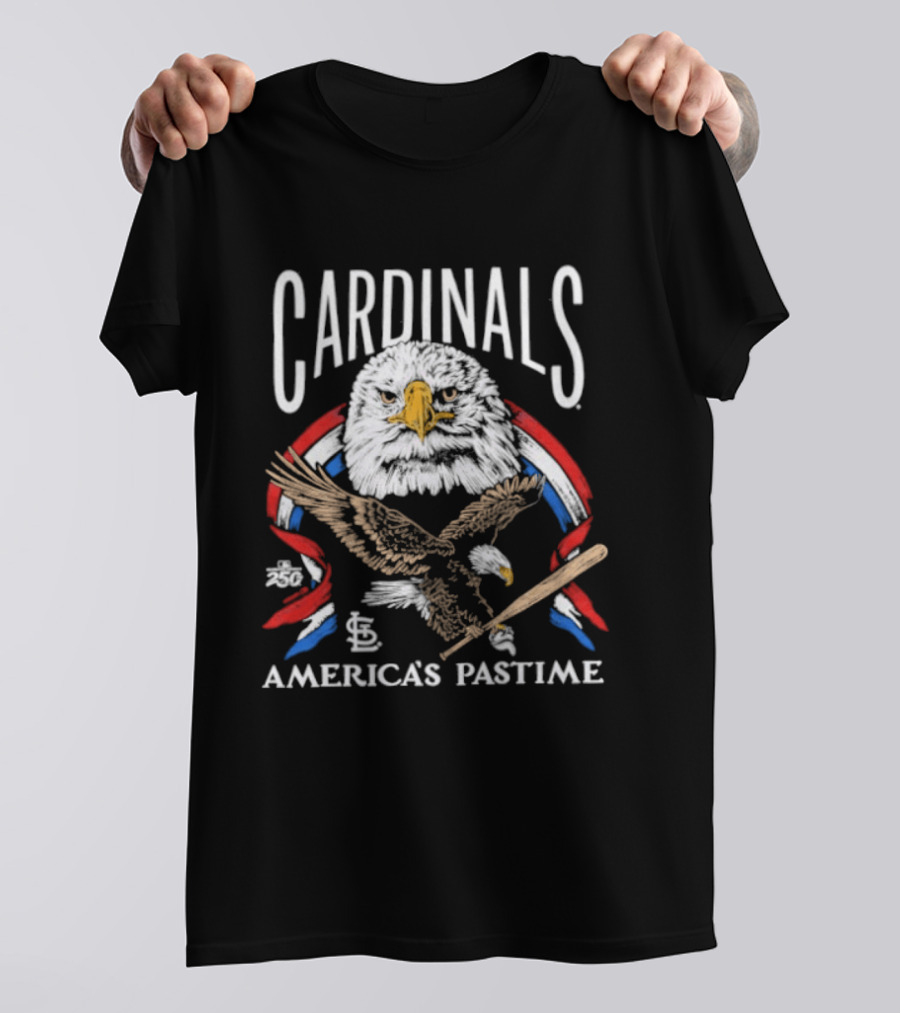 St. Louis Cardinals America's Pastime Bald Eagle Celebration T-Shirt