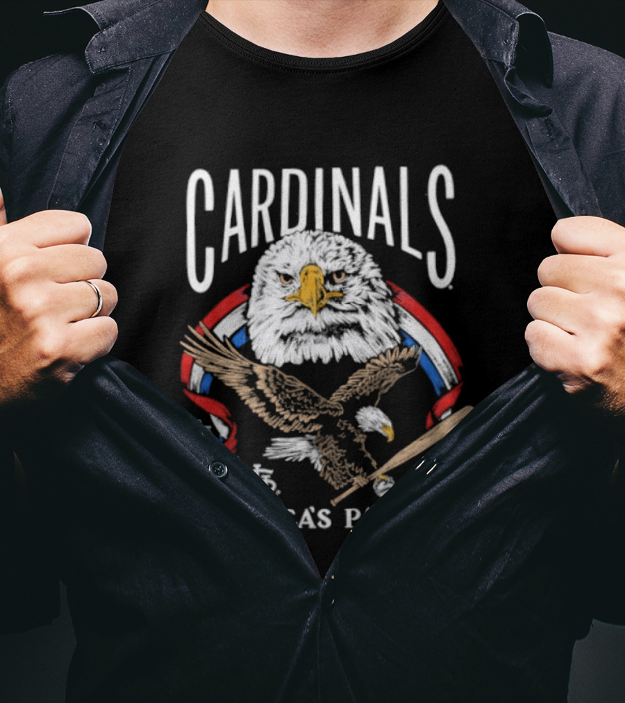 St. Louis Cardinals America's Pastime Bald Eagle Celebration T-Shirt