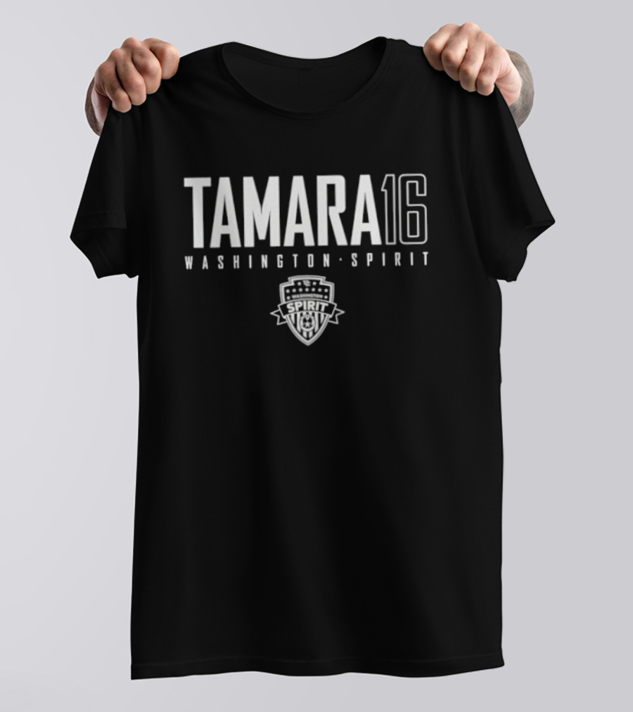 Tamara 16 Washington Spirit NWSL Soccer Team Player Name Number T-Shirt