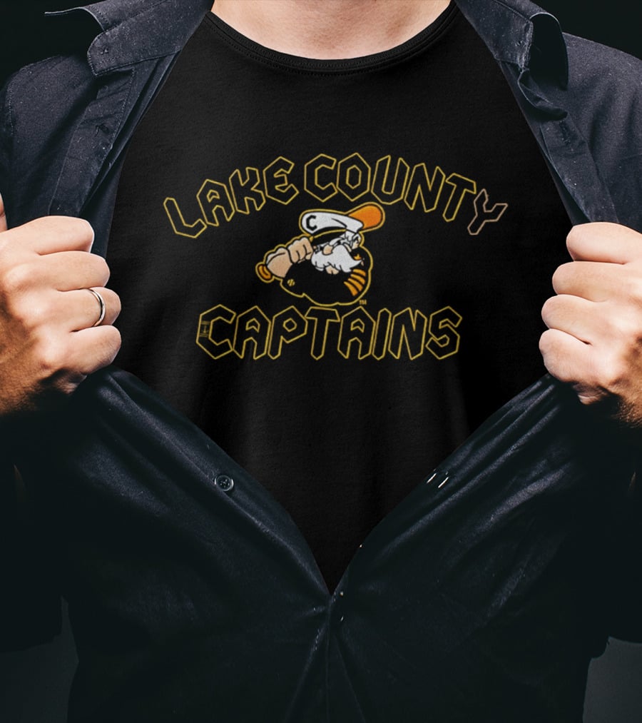 Lake County Captains C Baseball Embroidered T-Shirt