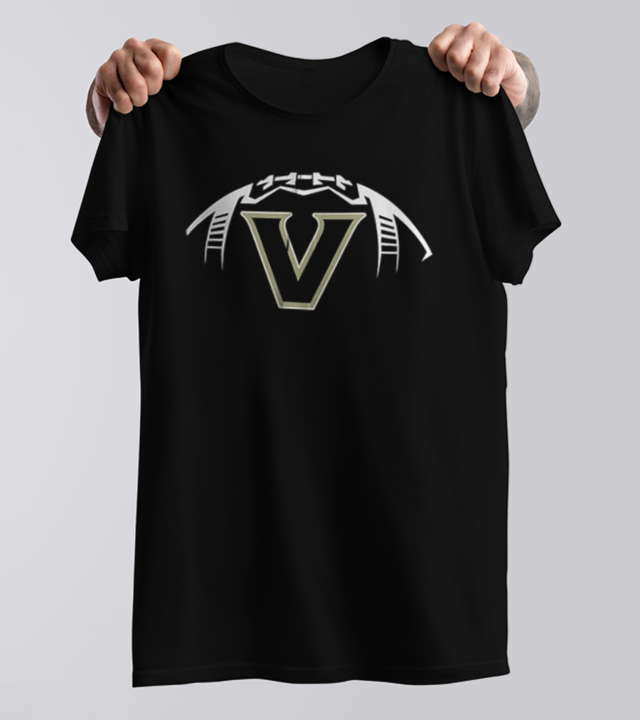 Vanderbilt Commodores NCAA Game Day Baseball 2 Sided V Logo With Star And Anchor T-Shirt