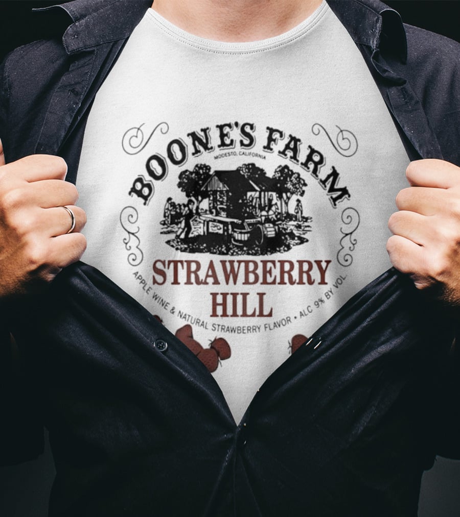 Boone's Farm Strawberry Hill Apple Wine Natural Strawberry Flavor Alc 9% By Vol T-Shirt