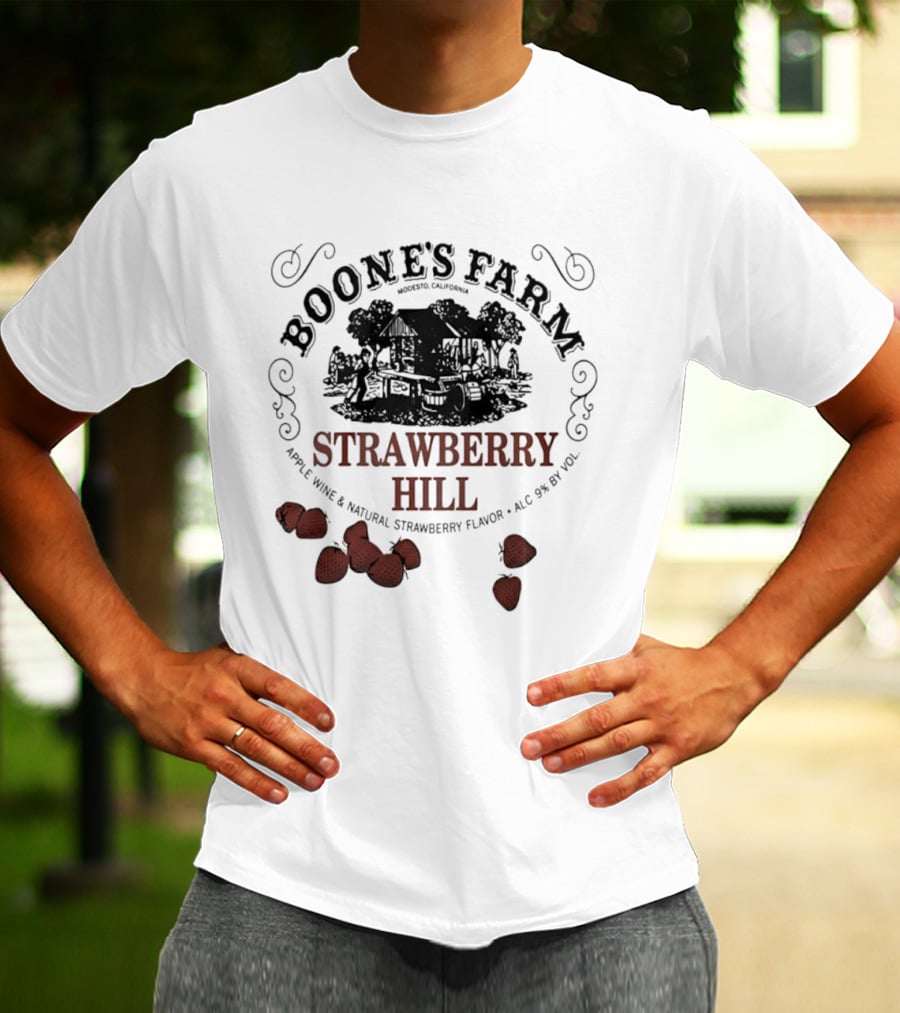 Boone's Farm Strawberry Hill Apple Wine Natural Strawberry Flavor Alc 9% By Vol T-Shirt