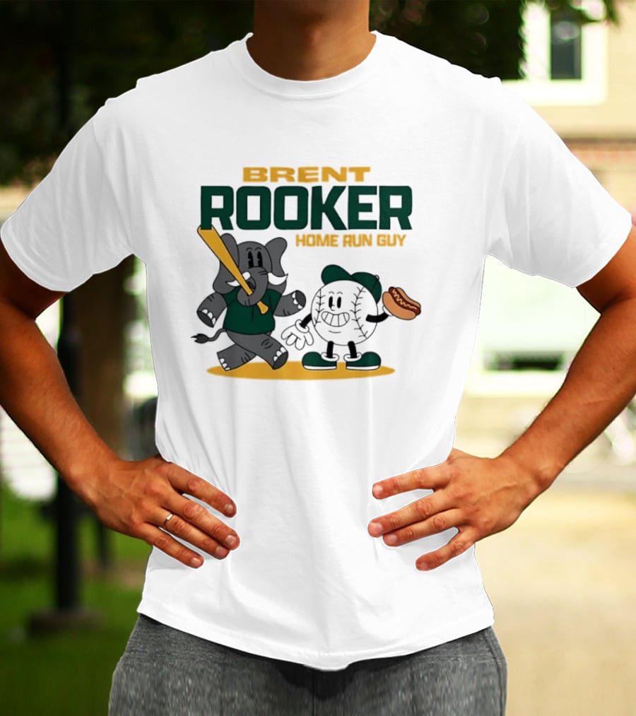 Brent Rooker Oakland Athletics Home Run Guy Elephant Baseball Hotdog T-Shirt