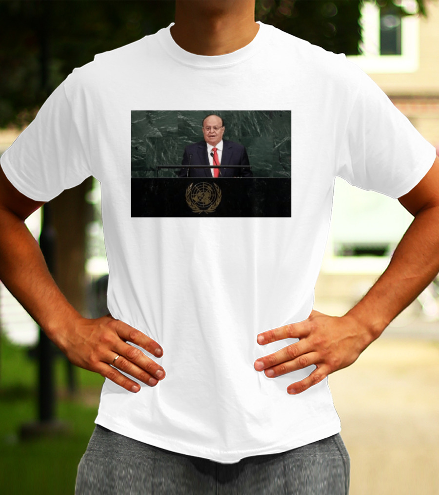 United Nations Address By Former Yemeni President Abdrabbuh Mansur Hadi T-Shirt