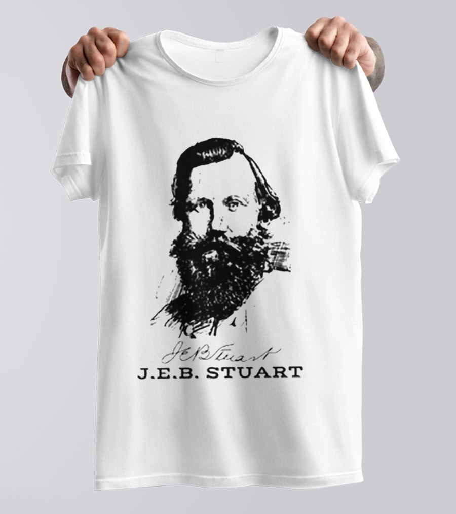 General J.E.B. Stuart Portrait Signature T-Shirt