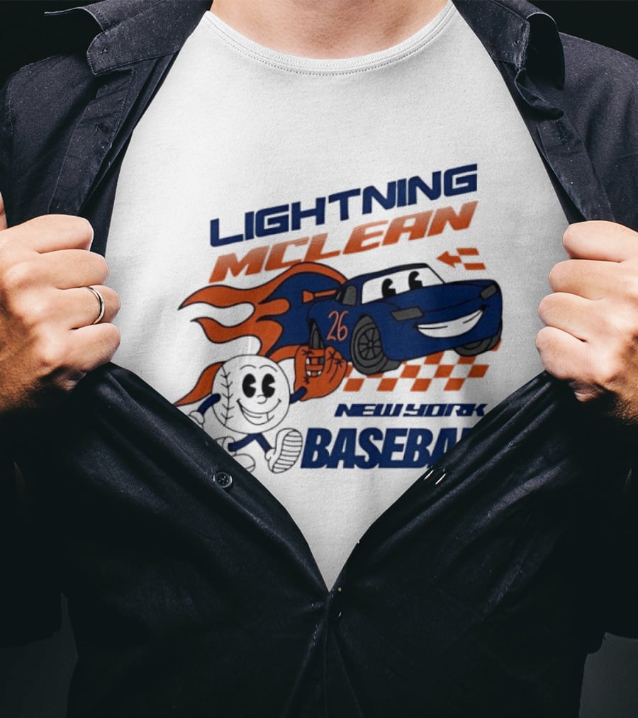 Lightning McLean 26 New York Baseball Players T-Shirt