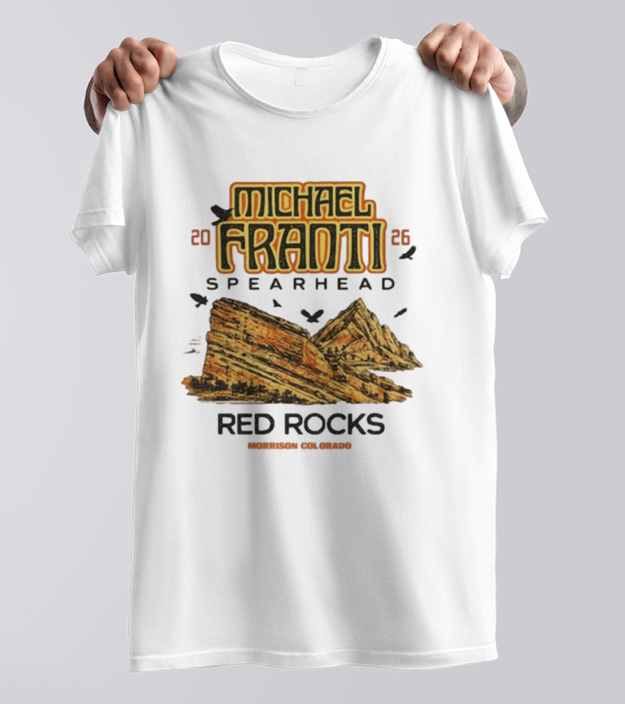 Michael Franti Spearhead 2026 Red Rocks Morrison Colorado T-Shirt